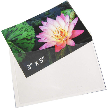 TARIFOLD Index Card Pocket, Self-Adhesive, Top Opening 3" x 5", PK100 21150
